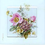 Studie Blumendekor Heckenrose und Aurikel - Petra Kugelmeier