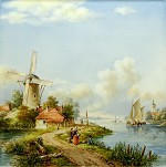 Studie Niederlndische flusslandschaft - Jrg Kugelmeier