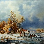 Studie Bayerische Winterlandschaft - Jrg Kugelmeier