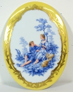 Figures Scene Fragonart - Porcelain painting Kugelmeier