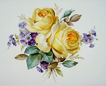 Studie Gelbe Rosen, Blumenmalerei - Petra Kugelmeier