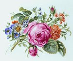 Studie Blumendekor Rose und Nelken - Petra Kugelmeier