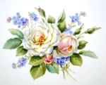 Studie Weisse Blumen, Blumenmalerei - Petra Kugelmeier